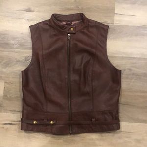 CAbi leather vest